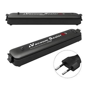 Maquina Selladora Al Vacío Para Alimentos + Bolsas Color Negro