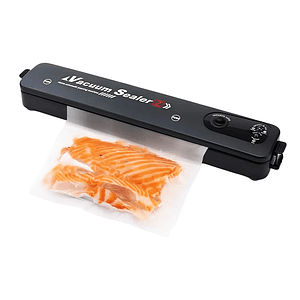 Maquina Selladora Al Vacío Para Alimentos + Bolsas Color Negro