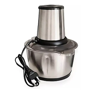 Procesador, Picador, Triturador De Acero Inoxidable De 2 Lt Gris