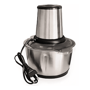 Procesador, Picador, Triturador De Acero Inoxidable De 3 Lt Gris