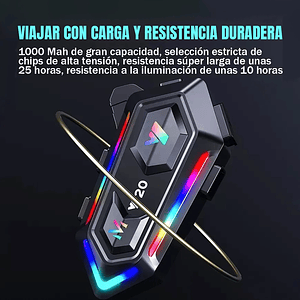 Manos Libres Para Casco Moto Auricular Bluetooth V20 Mcasa