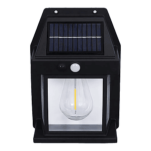 Farol Solar De Pared Sensor Movimiento Luz Cálida Exterior