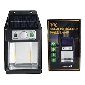 Aplique Solar Vintage 2 Filamentos Para Exterior Mcasa Negro