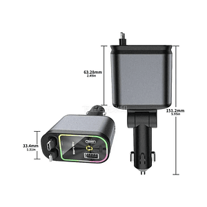 Cargador Retráctil Aromatic Starlight para Techo – Cable Mcasa