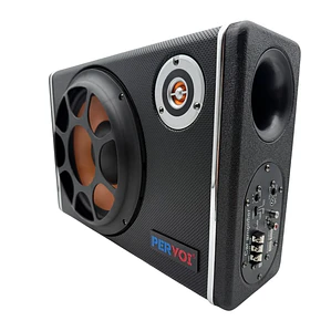 Subwoofer Plano Amplificado Pervoi 1500w+kit Instalacion