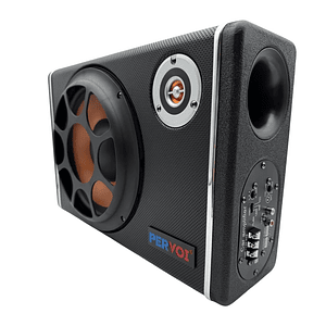 Subwoofer Plano Amplificado Pervoi 1500w+kit Instalacion