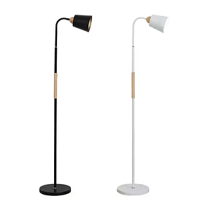 Lámpara de Pie Flexible Negra y Blanca Estilo Europeo  Mcasa