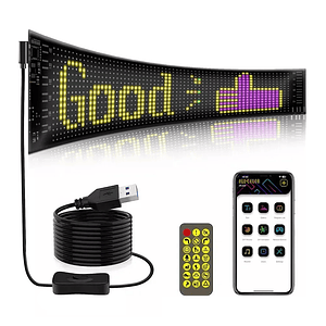 Letrero Led Matriz Flexible App Rgb 1,33 M Usb Mcasa