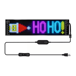 Letrero Led Matriz Flexible App Rgb 1,33 M Usb Mcasa