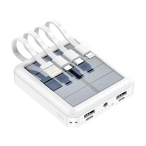 Cargador Portatil 6800mah Power Bank Usb Con Cables Mcasa