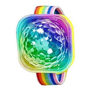 Pulsera Mini Luz De Disco Portátil Recargable Led Mcasa