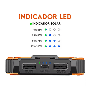Cargador Power Bank 14000 Mah Solar Charge 5v Mcasa