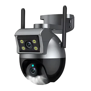 Cámara de Seguridad WiFi Exterior 4MP PTZ Doble Lente con Zoom 11x y Visión Nocturna