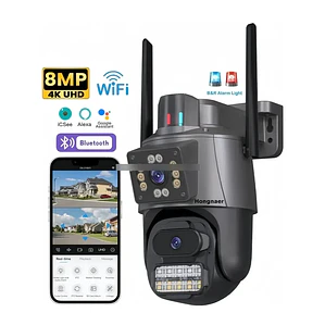 Cámara Seguridad Remota Wifi Doble Lente Full Hd App Yoosee
