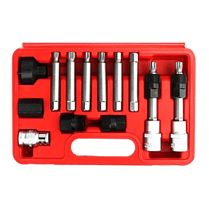 Kit Juego Removedor Poleas Alternador Dados 13pcs Llaves