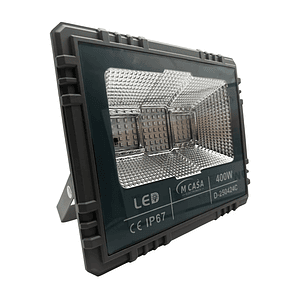 Foco Reflector Solar LED RGB 400W MCASA IP67 para Exteriores con Control Remoto