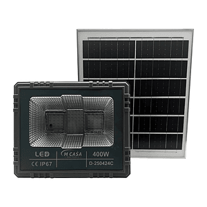 Foco Reflector Solar LED RGB 400W MCASA IP67 para Exteriores con Control Remoto