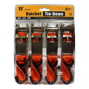 Juego de 4 Lingas de Amarre con Trinquete 1.5