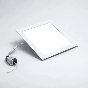 Foco LED Embutido Cuadrado 24W Luz Fría 6500K para Techo Falso 