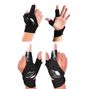 Guantes con Linterna LED Recargable para Camping, Mecánica y Outdoor  Mcasa