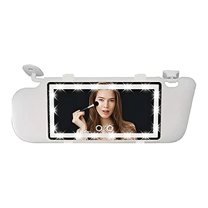 Espejo De Maquillaje De Visera Para Auto Con 3 Mode Luz Led