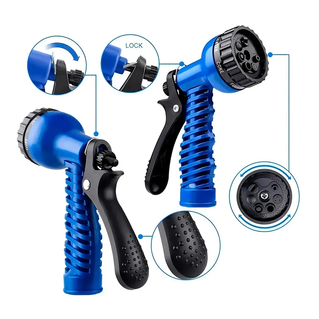 Manguera Expandible Retráctil 22.5m con Pistola para Jardín 4