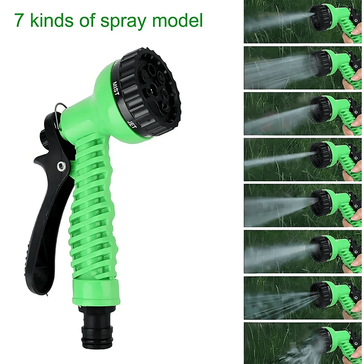 Manguera Expandible Retráctil 22.5m con Pistola para Jardín 9