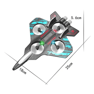 Dron Avión De Combate Con Control Remoto Antigolpes Aero Jet