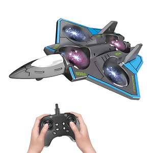 Dron Avión De Combate Con Control Remoto Antigolpes Aero Jet