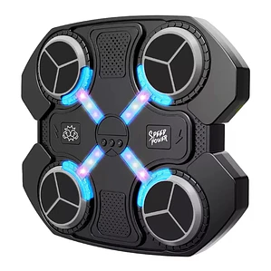 Máquina de Boxeo Musical Bluetooth para Niños 8 a 12 años con Guantes y Luces LED