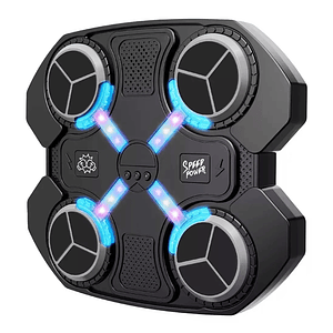 Máquina de Boxeo Musical Bluetooth para Niños 8 a 12 años con Guantes y Luces LED