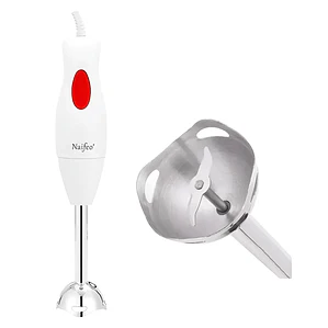 Mini Pimer Batidora de Mano Inmersión 300W 2 Velocidades Acero Inoxidable