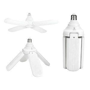Ampolleta Plegable 60w Led Luz Fria Ampolleta Led E27 Mcasa Blaco Frio