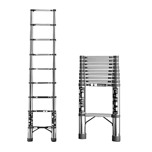 Escalera Telescópica Aluminio 3.5m Plegable Portátil Mcasa