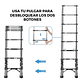 Escalera Telescópica Aluminio 3.5m Plegable Portátil Mcasa - Miniatura 2
