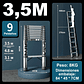 Escalera Telescópica Aluminio 3.5m Plegable Portátil Mcasa - Miniatura 4