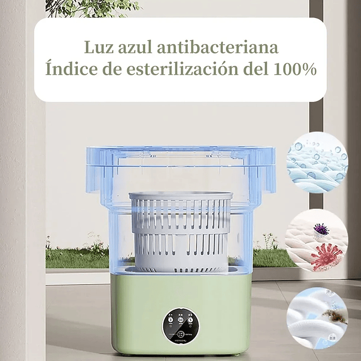 Mini Lavadora Portátil Plegable Ultrasónica Mcasa Hogar 9L 220V/110V 3