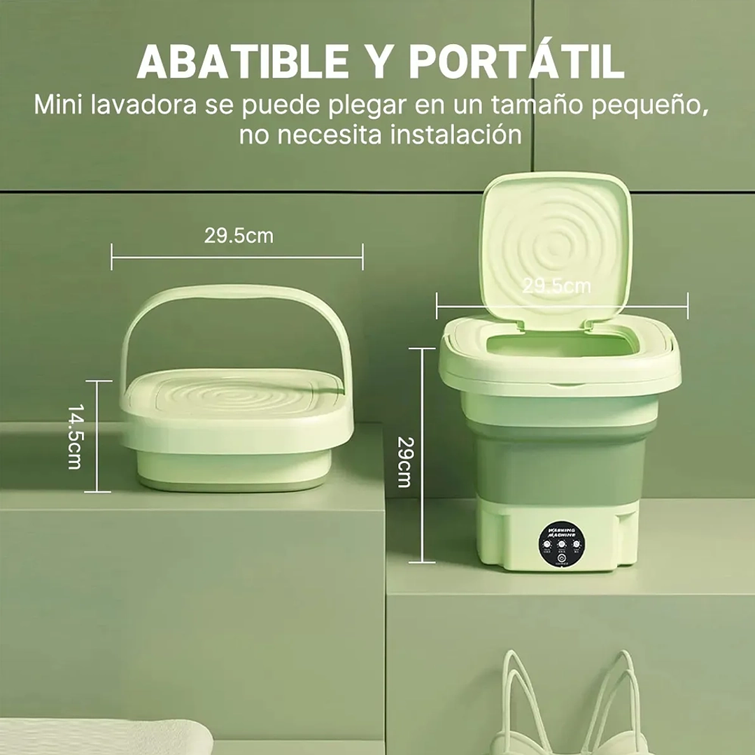 Mini Lavadora Portátil Plegable Ultrasónica Mcasa Hogar 9L 220V/110V 9