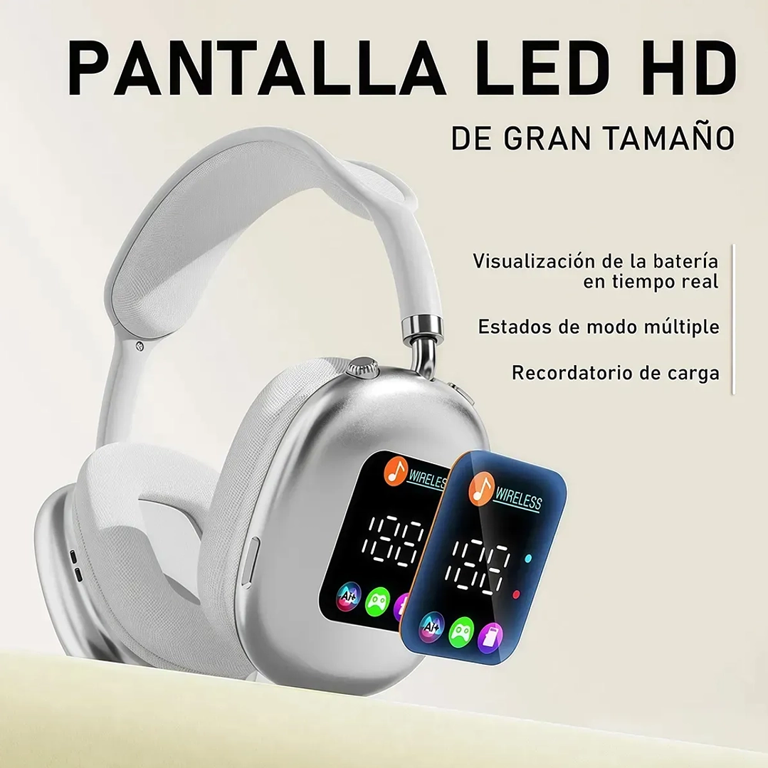 Audífonos mcasa MAX Bluetooth Inalámbricos Over-Ear Cancelación de Ruido  13