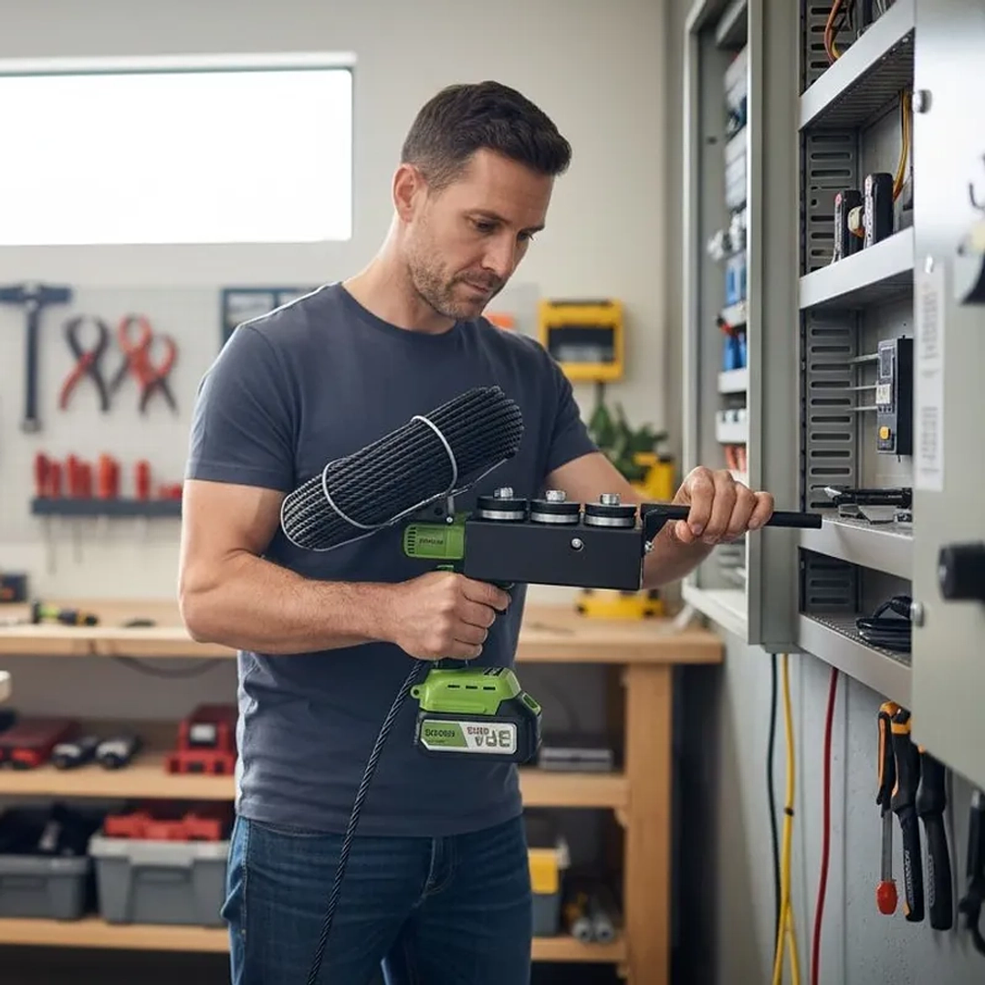 Máquina Eléctrica Automática para Enhebrar Cables M Casa 5