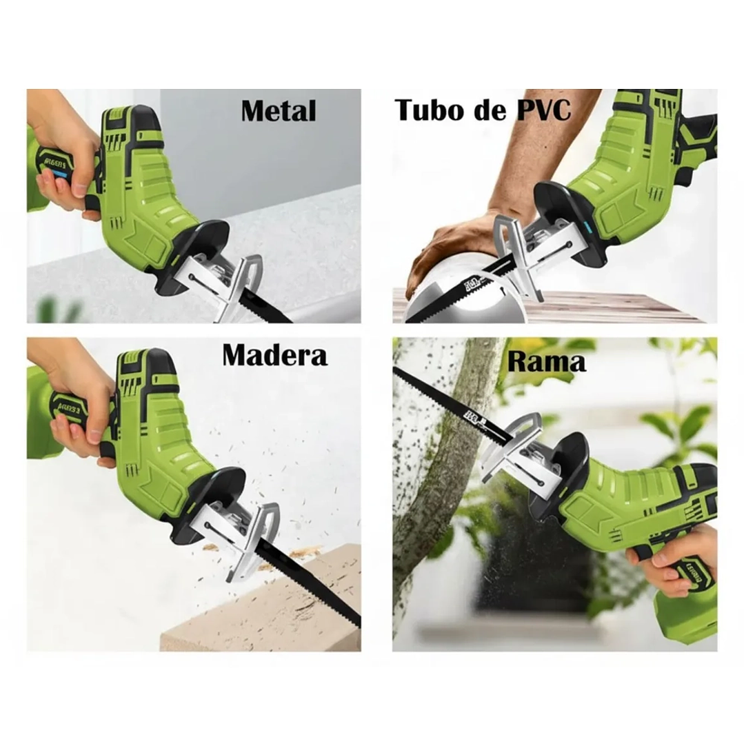 Sierra Sable Recíproca Inalámbrica 48V Mcasa con 2 Baterías y Maletín 4