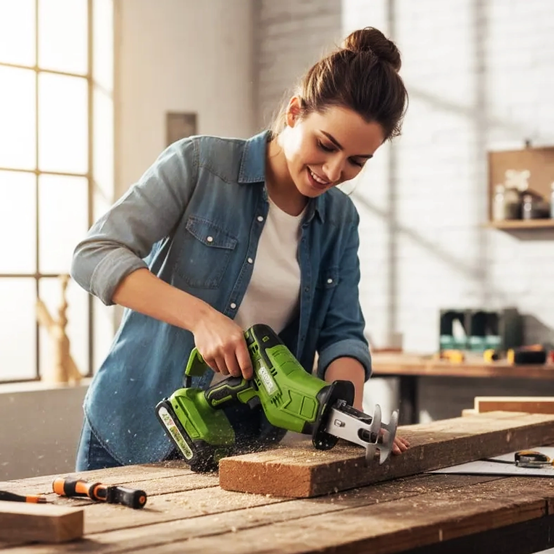 Sierra Sable Recíproca Inalámbrica 48V Mcasa con 2 Baterías y Maletín 5