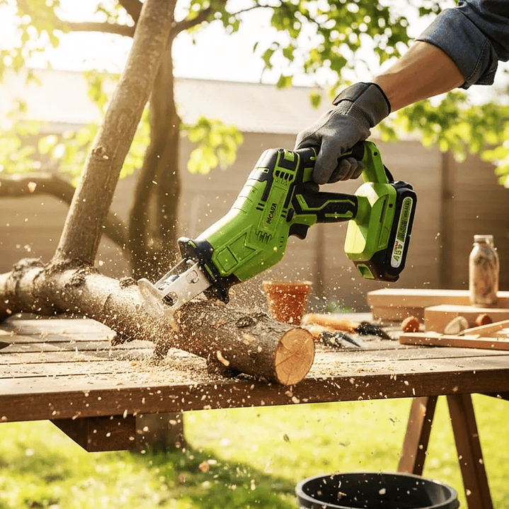 Sierra Sable Recíproca Inalámbrica 48V Mcasa con 2 Baterías y Maletín 7