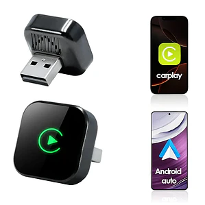 Adaptador USB Bluetooth CarPlay y Android Auto Inalámbrico para Autos y Camionetas