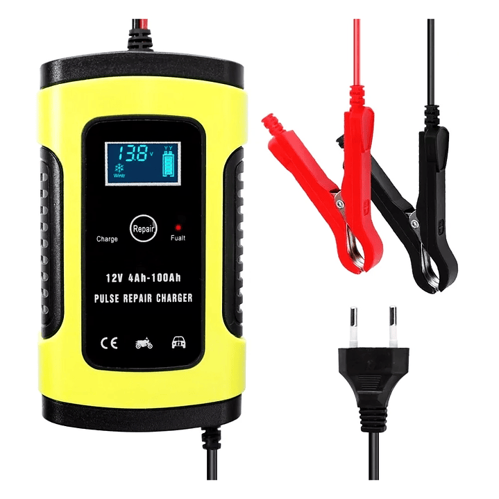 Cargador de Batería Inteligente 12V 6A con Pantalla LCD para Autos y Motos 2