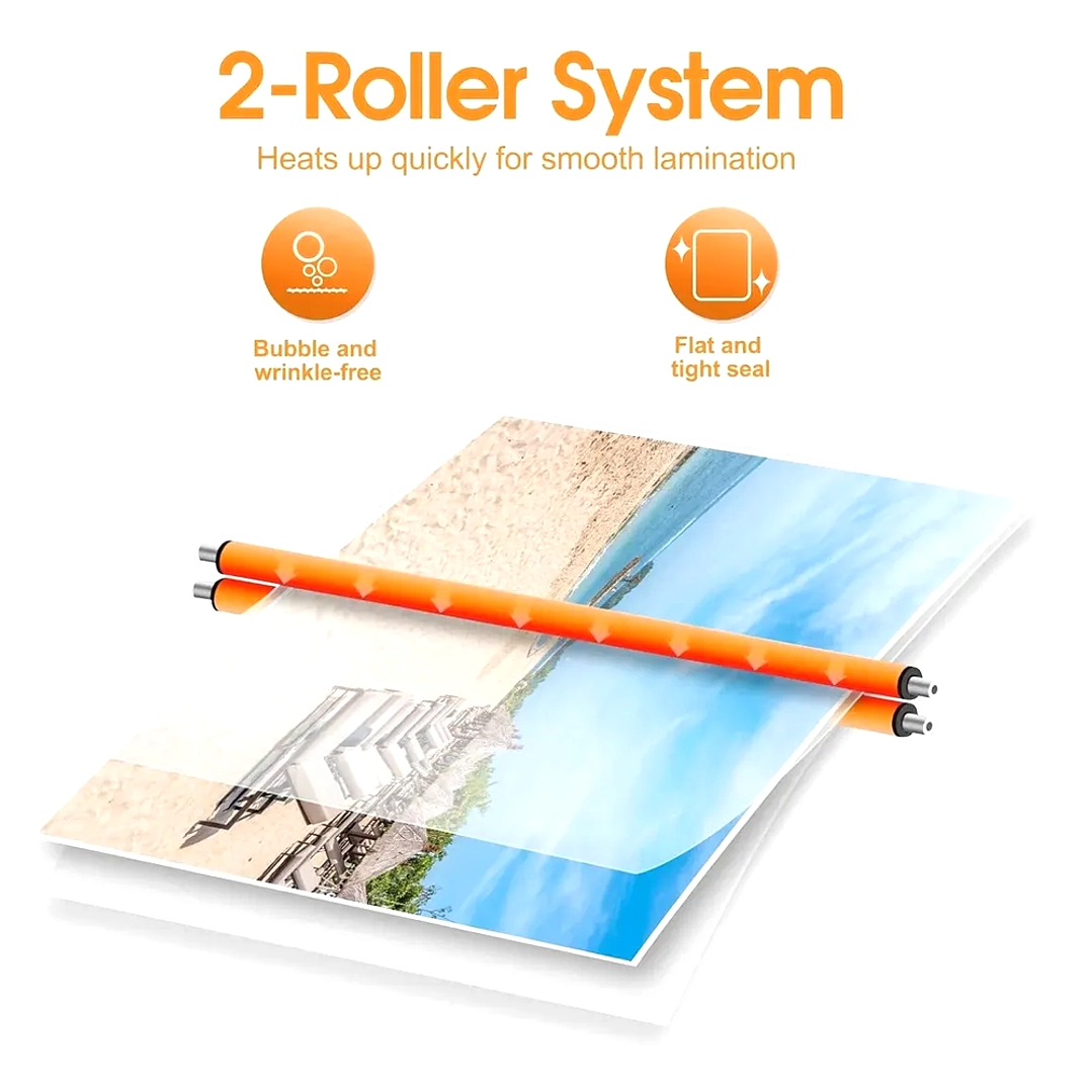 Termolaminadora Plastificadora Térmica A4 220V 200W para Documentos y Fotos 2