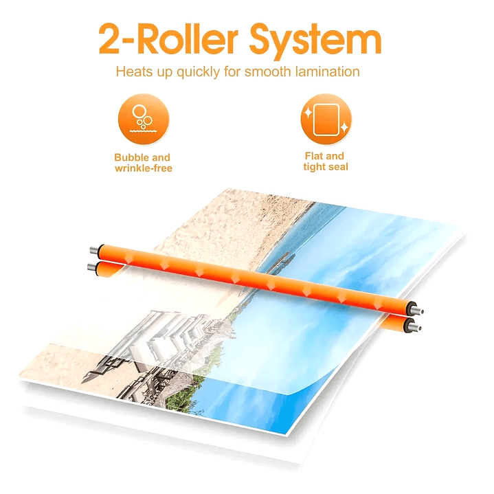 Termolaminadora Plastificadora Térmica A4 220V 200W para Documentos y Fotos 2