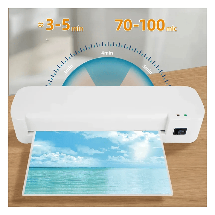 Termolaminadora Plastificadora Térmica A4 220V 200W para Documentos y Fotos 3