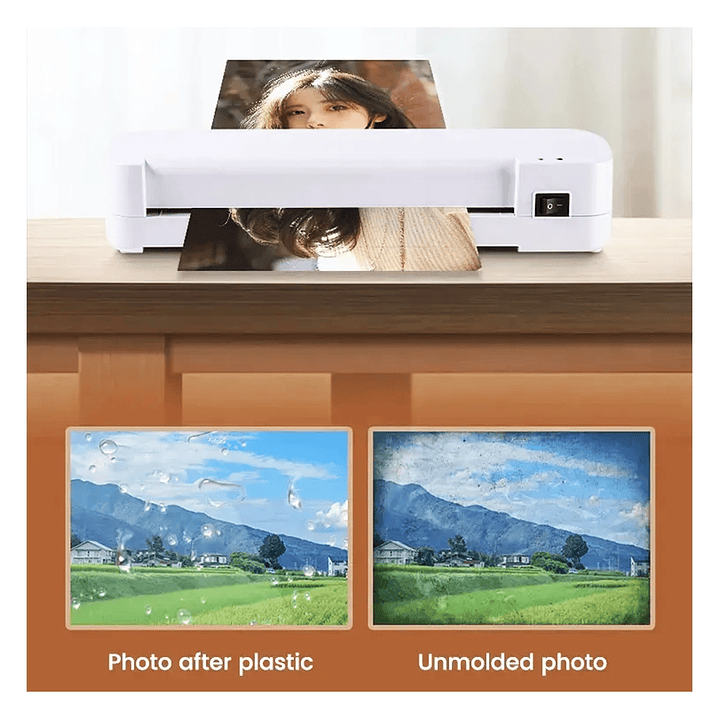 Termolaminadora Plastificadora Térmica A4 220V 200W para Documentos y Fotos 5