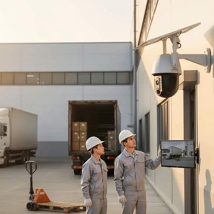 Cámara de Seguridad Inteligente Solar PTZ V380 3MP Wi-Fi con Visión Nocturna y Audio Bidireccional 2